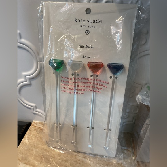 Kate Spade x Target Acrylic Highball
Drinkware & Gem Stir Sticks Set of 4 NWT - Picture 12 of 13